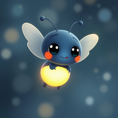 Lumi the Firefly — a tiny glowing firefly companion